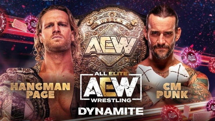 CM Punk buscará coronarse como Campeón Mundial de AEW ante "Hangman" Adam Page.