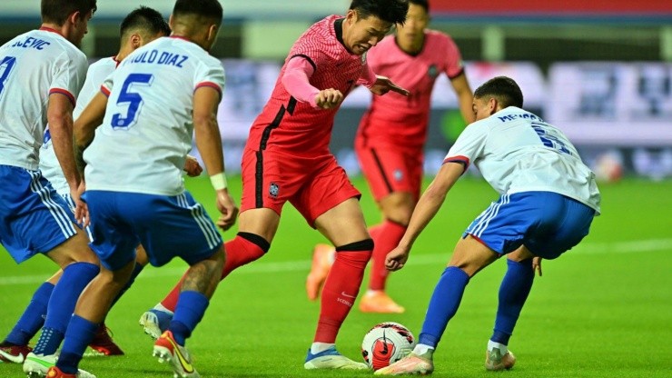 Son Heung-Min no tuvo solución para la selección chilena en su derrota ante Corea del Sur