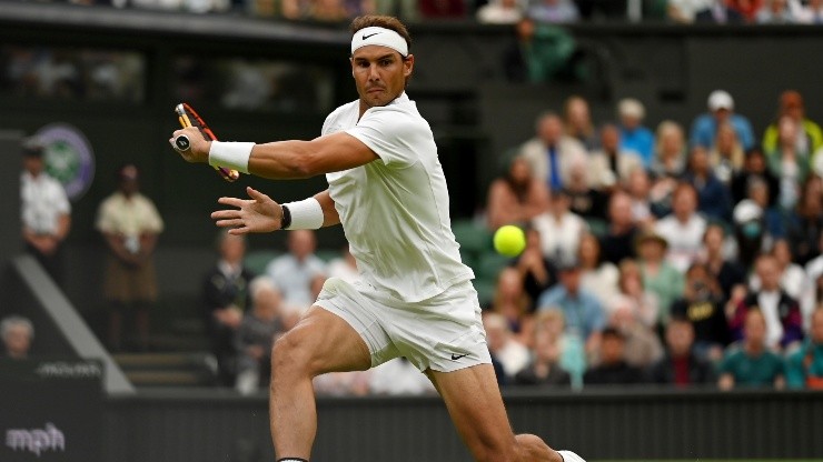 Rafael Nadal viene de dejar en el camino a Ricardas Berankis en Wimbledon.