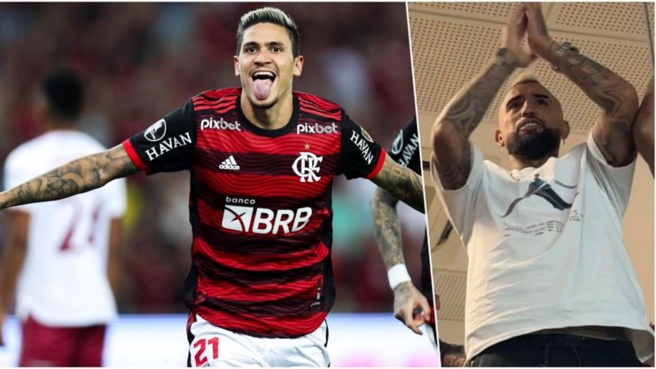 Flamengo recibe al hincha Vidal con goleada y clasificación en Copa Libertadores, a espera del anuncio como fichaje.