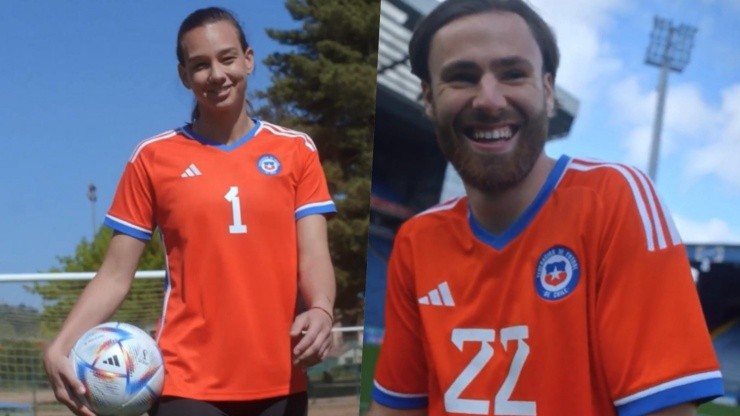 Ben y Tiane protagonizan el video de la nueva camiseta de la selección chilena.