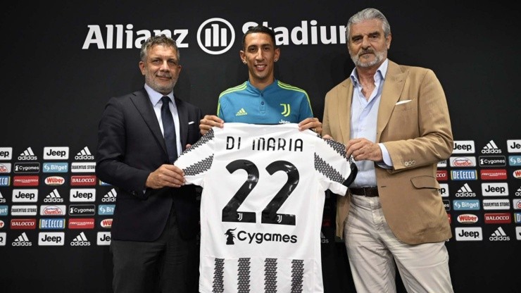 Ángel Di María usará la 22 en la Juventus