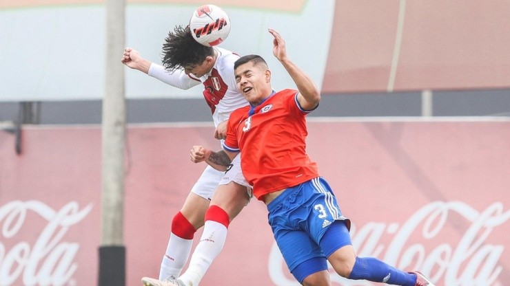 Chile lamentó una derrota en la agonía ante Perú en el segundo amistoso de la sub 20