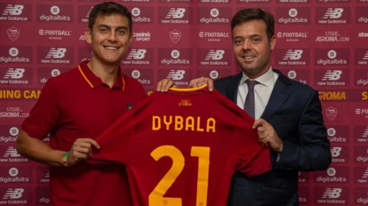 Paulo Dybala vestirá la camiseta 21 de la Roma