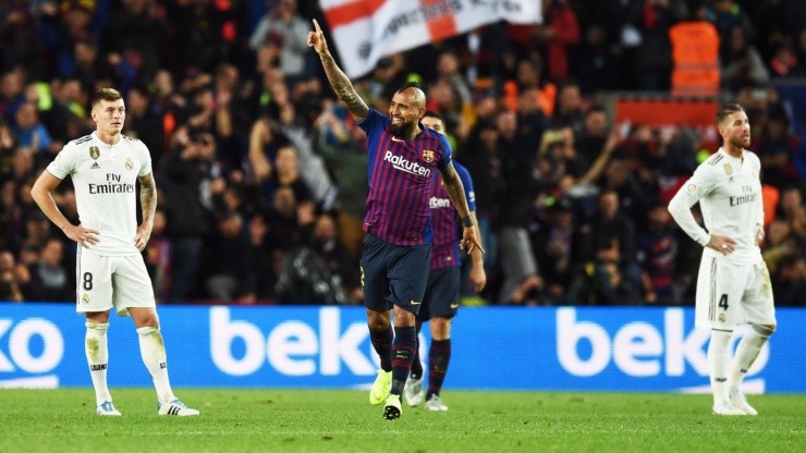 Arturo Vidal recordó el gol que le marcó al Real Madrid con el Barcelona