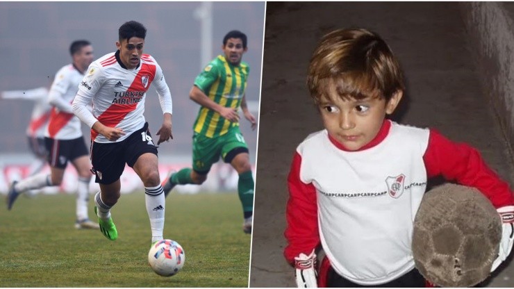Pablo Solari y su gran afición con River Plate desde su niñez.