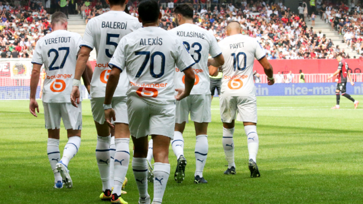 Alexis Sánchez anotó sus dos primeros goles en el Olympique de Marsella. El que abrió la cuenta fue un golazo.