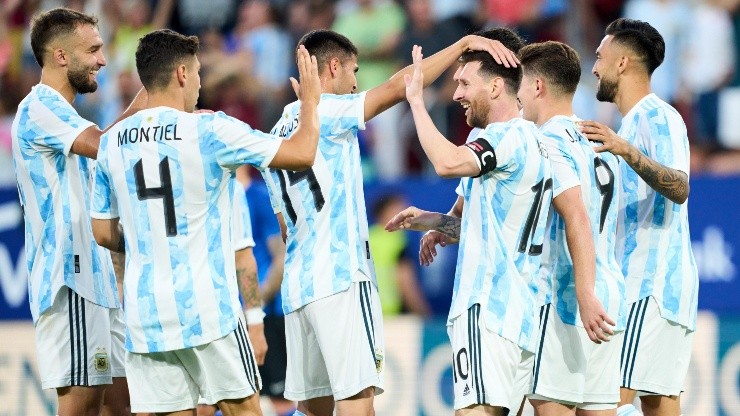 Argentina goleó a Estonia en su último amistoso 5 a 0 con cinco goles de Messi