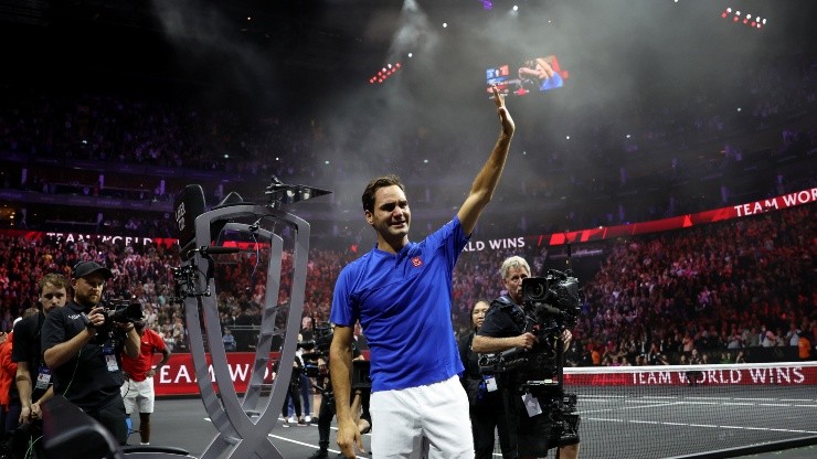 Roger Federer se despidió así de su carrera profesional como tenista en la Laver Cup.