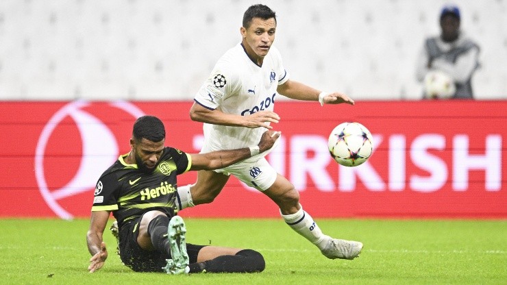 Alexis Sánchez anotó un gol, generó otro y jugó los 90 minutos en la goleada del Marsella en la Champions League