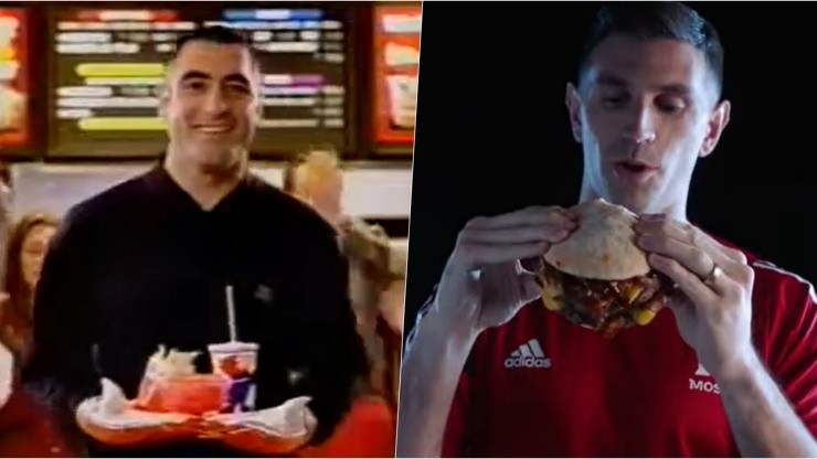 Nelson Tapia y Emiliano Martínez coinciden en la hamburguesa