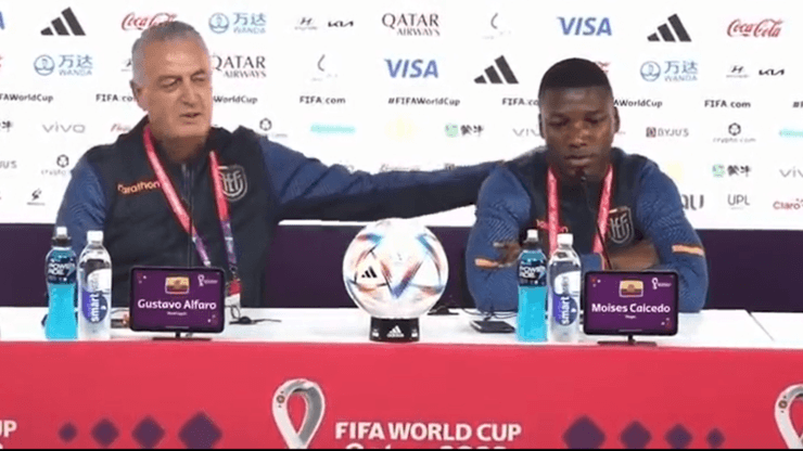 DT de Ecuador rescata a jugador tras pregunta sobre DDHH en Qatar