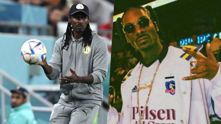 El rapero estadounidense, que se robó el corazón de los hinchas albos hace poco, reaccionó a su parecido con el técnico de Senegal.