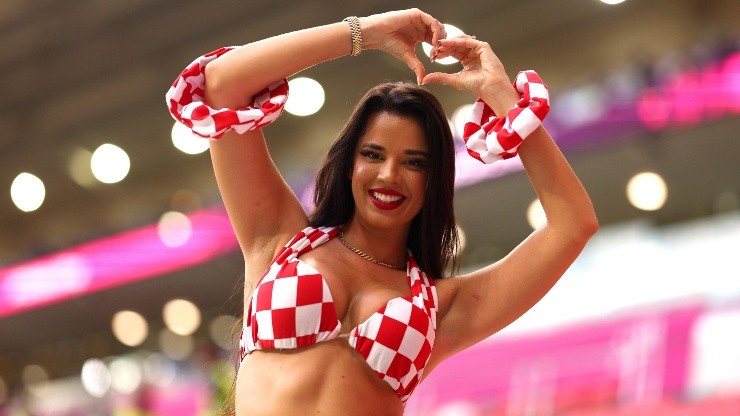 Ivana causa sensación en los partidos de Croacia