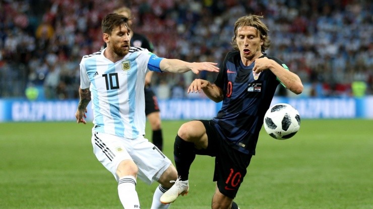 Hace cuatro años Luka Modric le ganó el duelo a Lionel Messi.