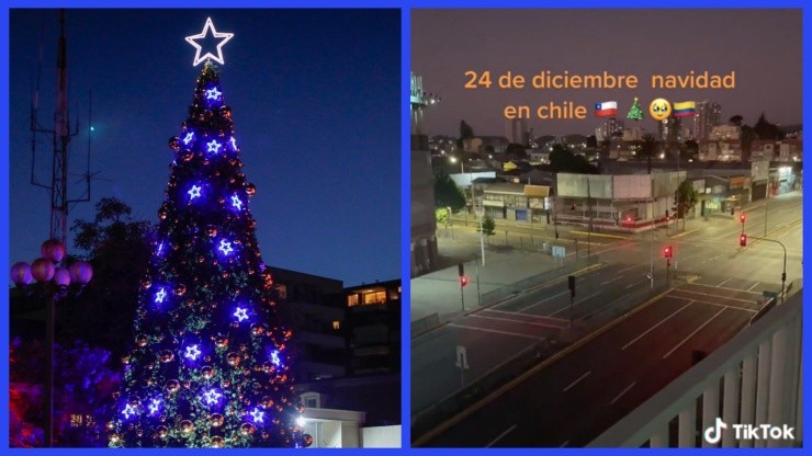Desconcertado colombiano muestra como Chile celebra la Navidad