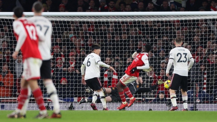 Nketiah marcó el gol de la victoria del Arsenal
