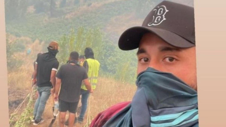 Bernardo Cerezo realiza labores en Ñuble para combatir el incendio forestal