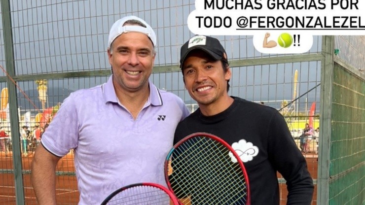 Fernando González y Matías Fernández posaron juntos en una fotografía en La Serena.