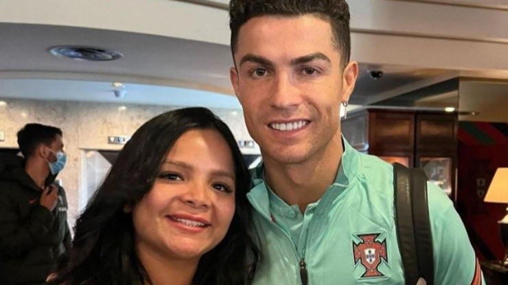Cristiano Ronaldo junto a la influencer venezolana Georgilaya