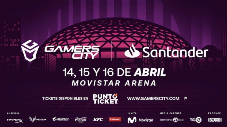 El evento gamer se tomará el Movistar Arena durante un fin de semana de abril.
