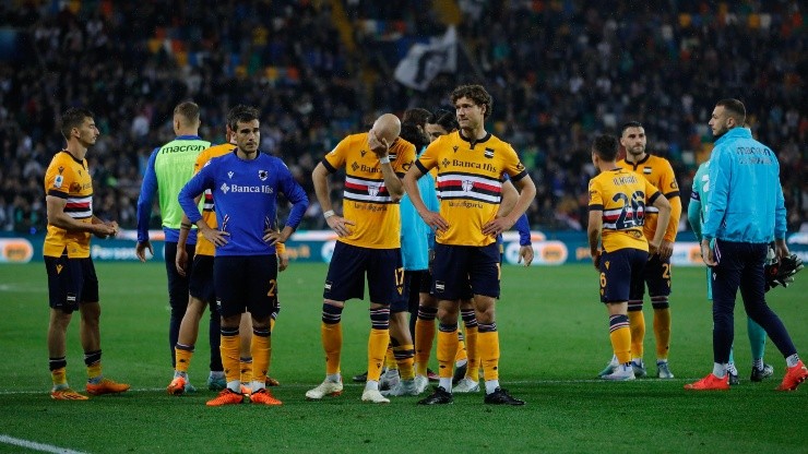 Sampdoria sentenció su descenso este lunes