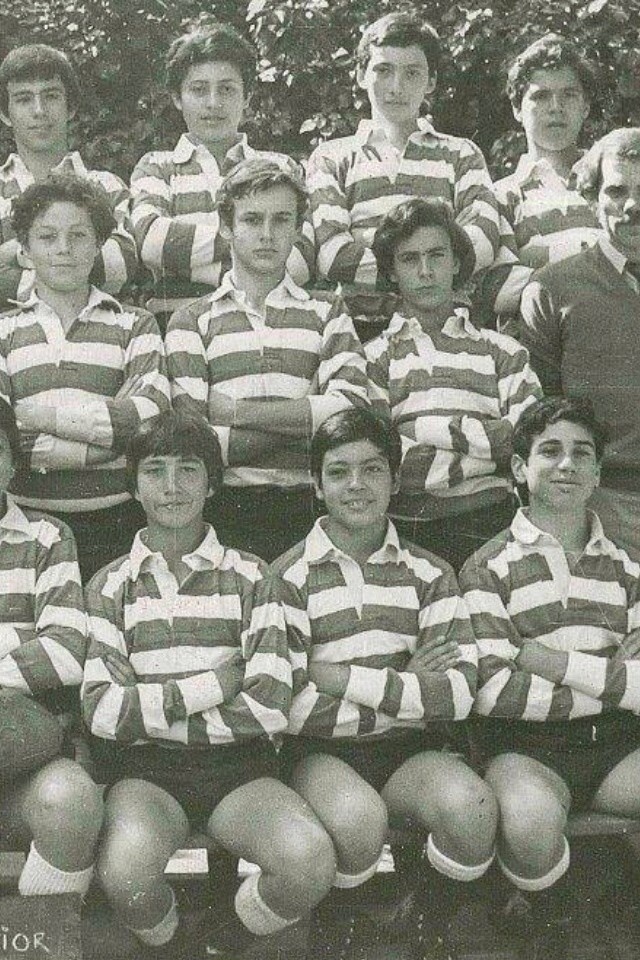 Francisco Hörman junto a sus compañeros de rugby del Craighouse School. Foto: archivo personal Francisco Hörmann