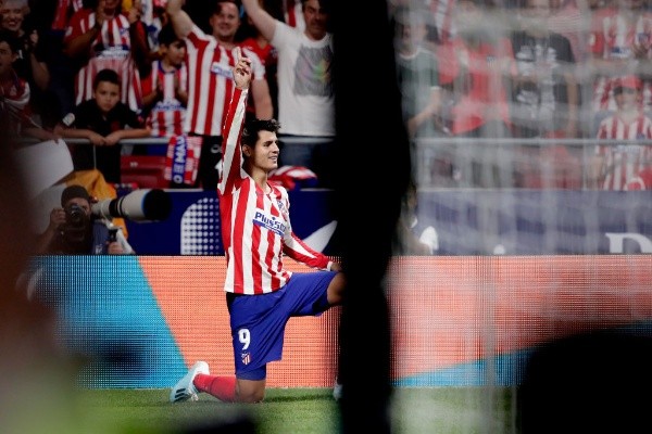 Álvaro Morata celebrando a lo Matador Salas (Foto: Getty Images)