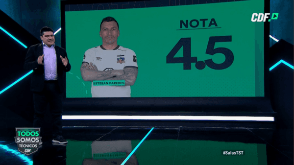 Esteban Paredes: 4,5 | “Fue el mejorcito. Dentro de las pocas posibilidades que le dan, porque el equipo no juega a nada, le cuesta un montón, pero tuvo una al centro y una que se tiró al peso. Claramente fue el mejor”.