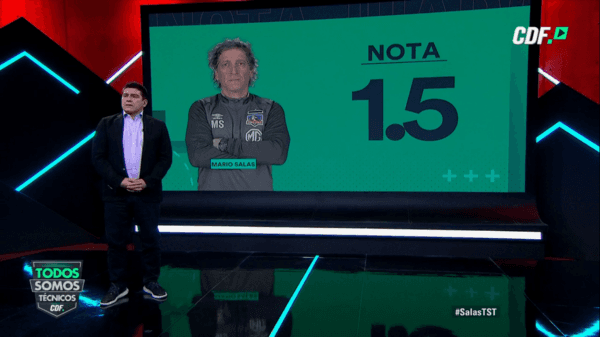Mario Salas: 1,5 | “Muy mal Colo Colo, no juega a nada hace rato y no declara lo que vemos. Lo dice Paredes y él dice todo lo contrario. Ya hay un problema, ya se acabó, Colo Colo es exitista y debe ganar. Colo Colo te exige jugar bien y ganar, no tiene una forma y no quiere cambiar. Es un buen entrenador que le está yendo muy mal en Colo Colo”.