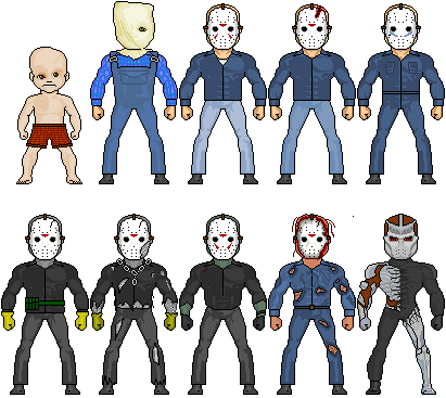 La evolución de Jason en las películas.