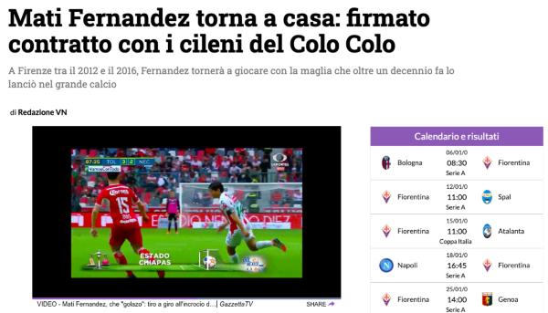 ViolaNews y la llegada del Mati a Colo Colo