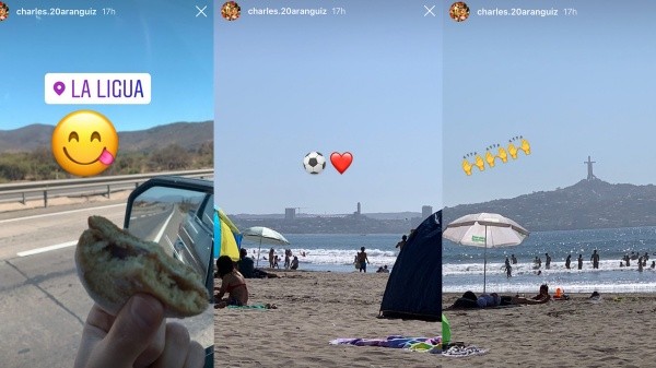 Las vacaciones de Charles Aránguiz