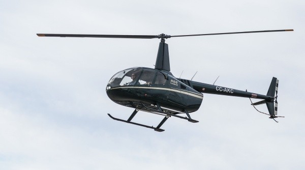 La llegada en helicóptero de Vidal fue muy comentada