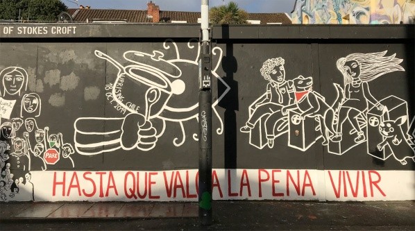 La tercera parte es un homenaje a símbolos de el estallido social.