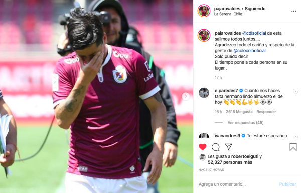 La publicación de Pajarito y las palabras de Paredes.