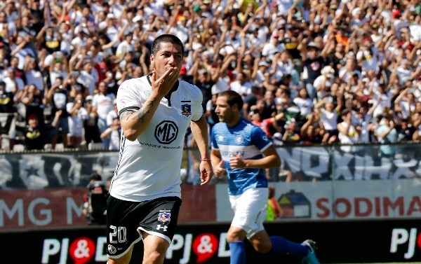Jaime Valdés anotó el único tanto de ese partido. Foto: Agencia Uno