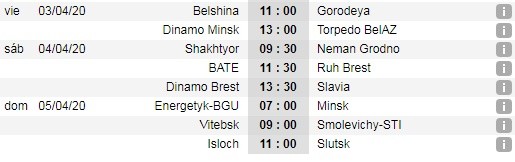 Segunda fecha en Bielorrusia.