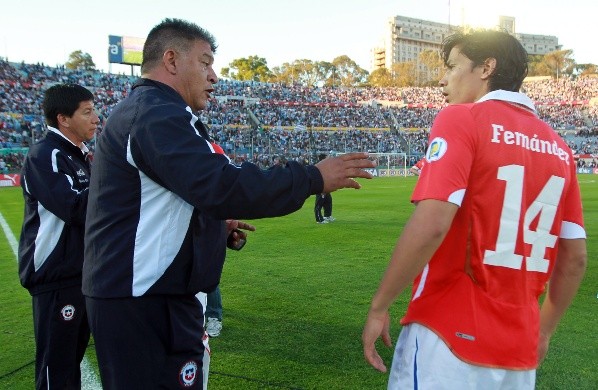 Borghi también dirigió a Fernández en la selección chilena. (Agencia Uno)