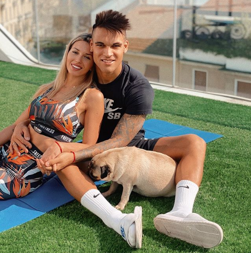 Lautaro y su novia pasan la cuarentena en Milán, Italia