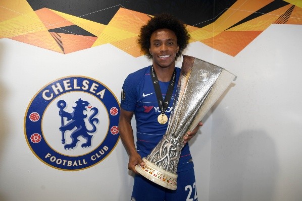 Willian ganó la Europa League con el Chelsea en la temporada pasada