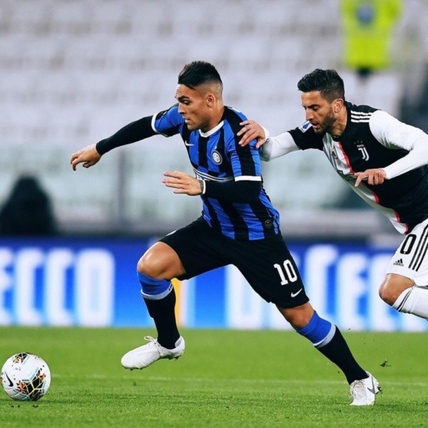 Inter jugando su partido ante Juventus. (@Inter)