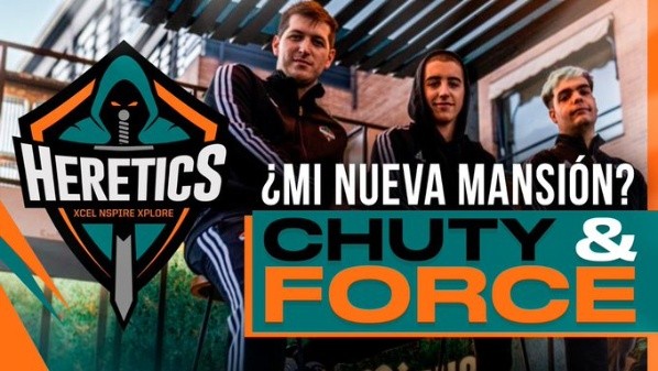 Force y Chuty justos en Team Heretics