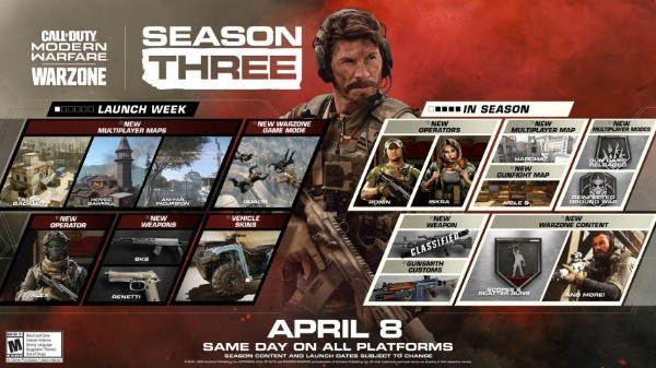 Lo que ya puedes encontrar en la Temporada 3 de Call of Duty: Modern Warfare y Warzone