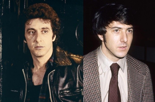 Al Pacino y Dustin Hoffman de jóvenes, ambos pudieron ser Jesús.