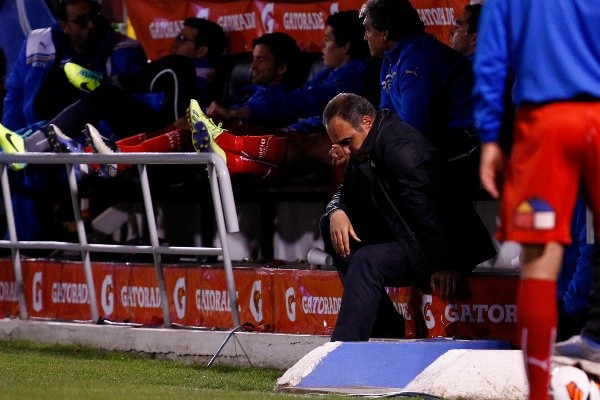 Martín Lasarteaquel día del partido con Sao Paulo ante Universidad Católica por la Copa Sudamericana. (Foto: Agencia Uno)