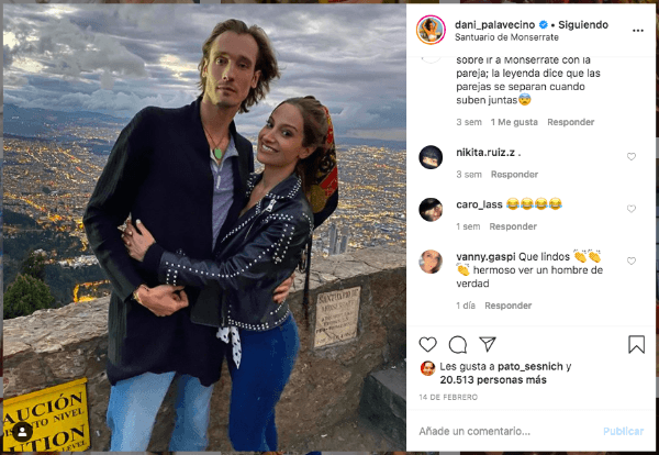 El momento de la petición de matrimonio que compartió Daniela Palavecino.