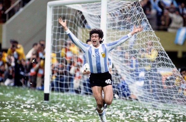 Mario Kempes la figura indiscutida del Mundial que Argentina ganó en 1978 (Getty Images)