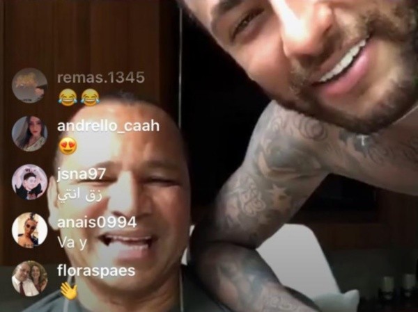 Neymar apareció en el Live