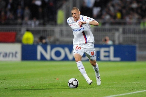Benzema debutó en 2005 en el Lyon y jugó hasta la temporada 2008/2009